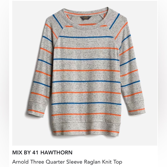 41 Hawthorn Tops - 3/4 Sleeve Raglan Sleeve Top